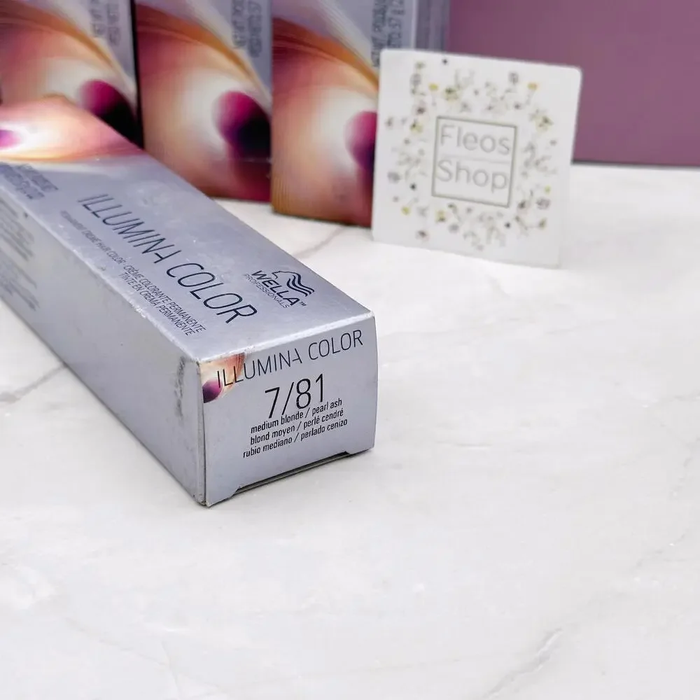 Wella illumina Color Permanent Hair Color 7/81 - 5pack - Picture 3 of 6